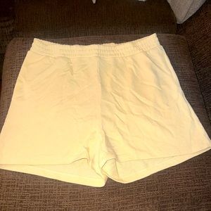 Yellow shorts